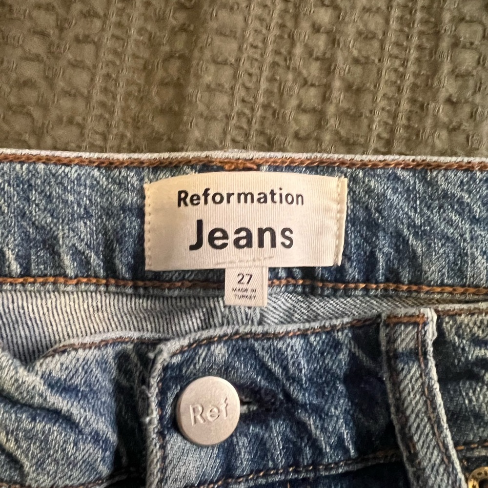 Reformation Liza Ultra High Rise Straight Leg Jeans
